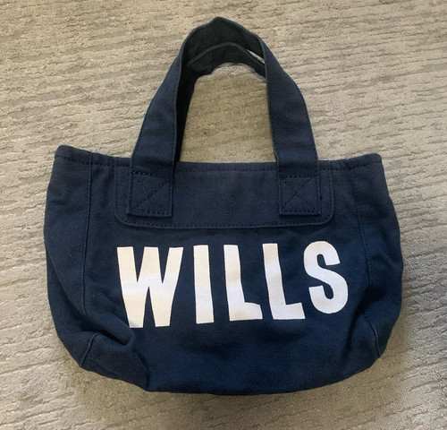 Jack wills navy canvas tote - jack,